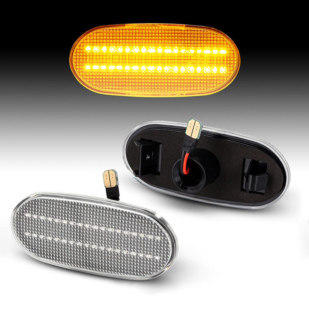 Factory Direct LED Side Marker Light for Mercedes-Benz Sprinter W906 VW CRAFTER 2E 2F 2006+,Clear/Smoked Lens,2Pcs